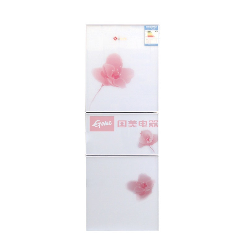 aux奥克斯208l三门冰箱bcd208花语白
