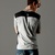 厉织造（Lihomme）圆领修身男士短袖t恤 男 视觉瘦身(黑灰 XL)第2张高清大图