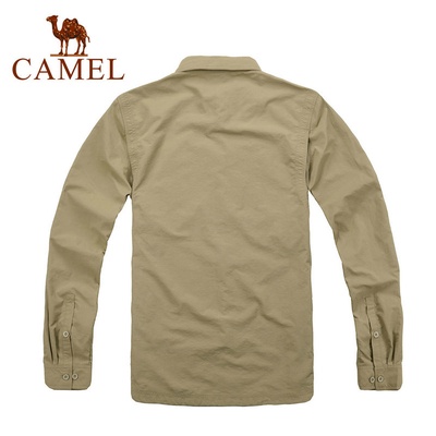 CAMEL骆驼 2012新款户外功能 透气排汗速干衬衣 男款衬衫2S01617(卡其 XXL)