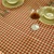 富居ZAKKA风013zb花色布艺餐桌布 1米*1.35米(浪漫粉格)第2张高清大图