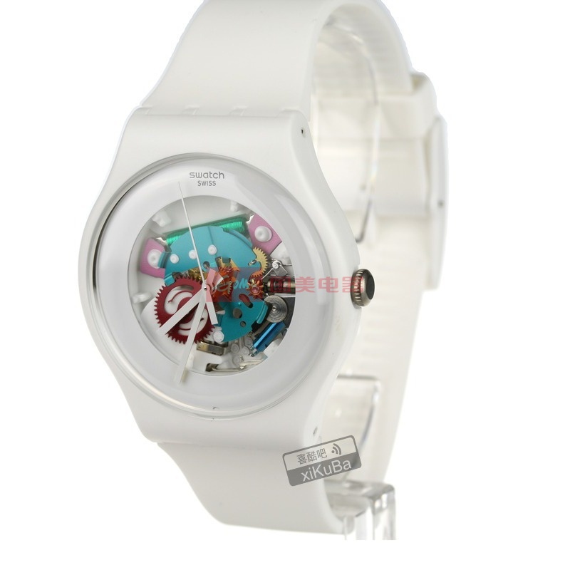 swatch斯沃琪透视白whitelacqueredsuow100