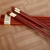 卢米家居（LUMI）红木筷10双装 红檀木筷子套装 便携高档健康耐用 多花纹可选(凤舞)第4张高清大图