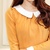 2013秋装新款新品 韩版女装优雅修身连衣裙L476预售8月9号发货(黄色 S)第4张高清大图