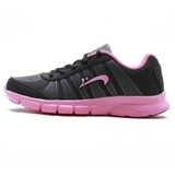 贵人鸟 官方正品 女子网面透气时尚休闲耐磨运动跑步鞋P23238(-2黑/玫瑰粉 39)