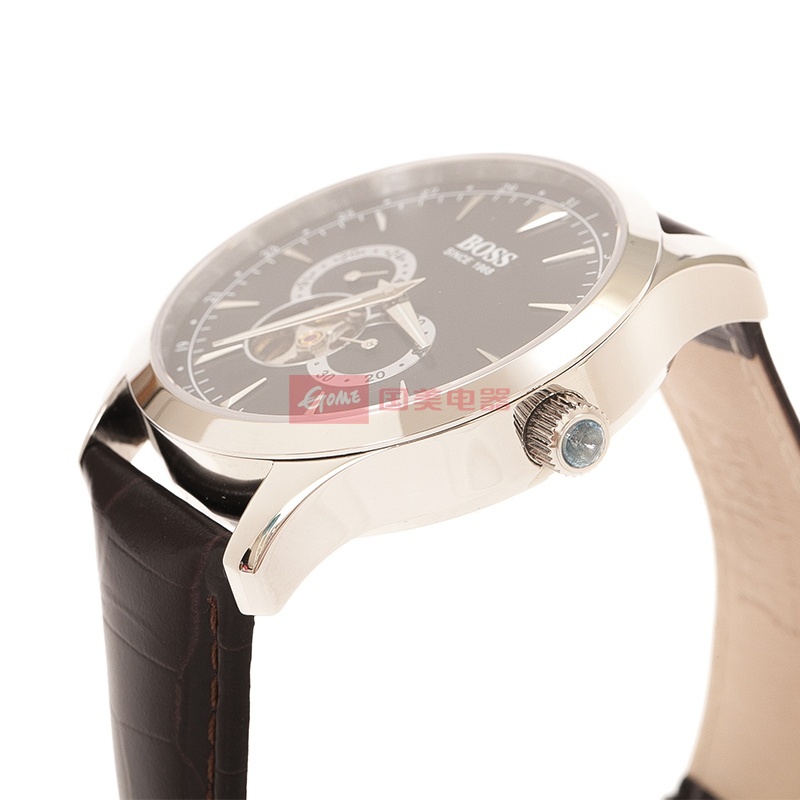 boss新款经典系列男士手表 机械皮带商务男款手表ba011/012(黑盘)