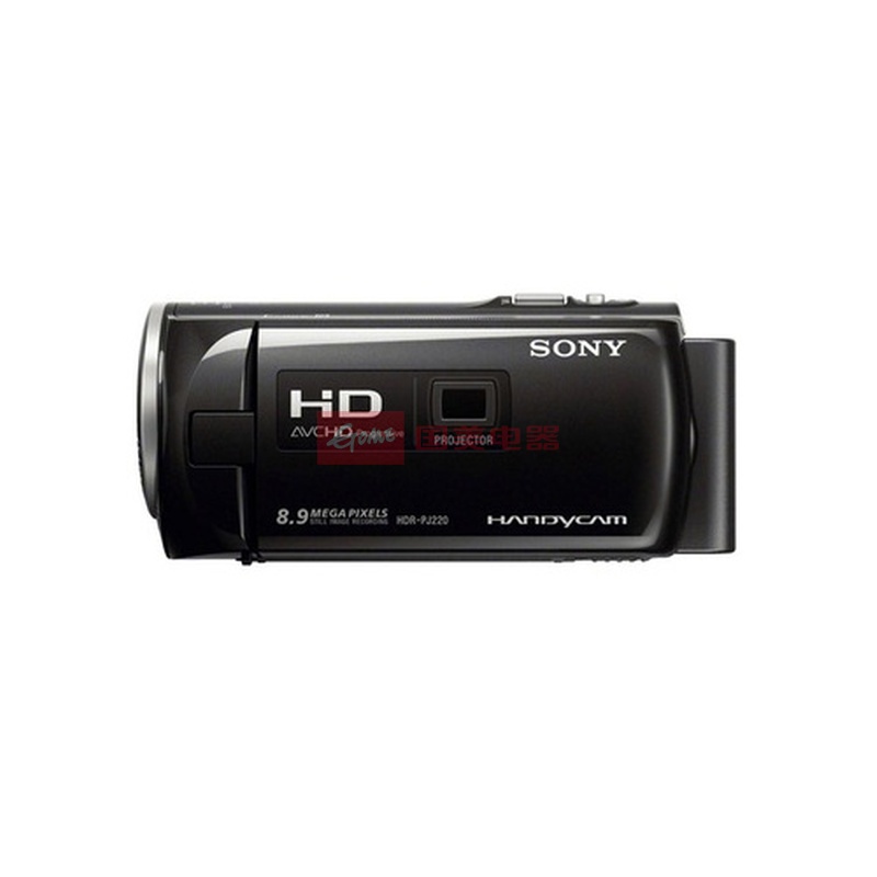 索尼(sony)hdr-pj220e 索尼摄像机 索尼高清数码摄像机 投影dv机(黑色