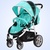 硕士全铝合金轻便婴儿推车 可坐可躺宝宝四轮婴儿车3385(蓝色)