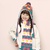 韩国kocotree爱心蝴蝶结帽子围巾手套三件套装(粉色)第2张高清大图