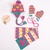 韩国kocotree爱心蝴蝶结帽子围巾手套三件套装(粉色)第3张高清大图