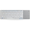 雷柏（Rapoo）E9080 无线键盘 2.4G 10米  带触摸板 多媒体 无线触控键盘(白)