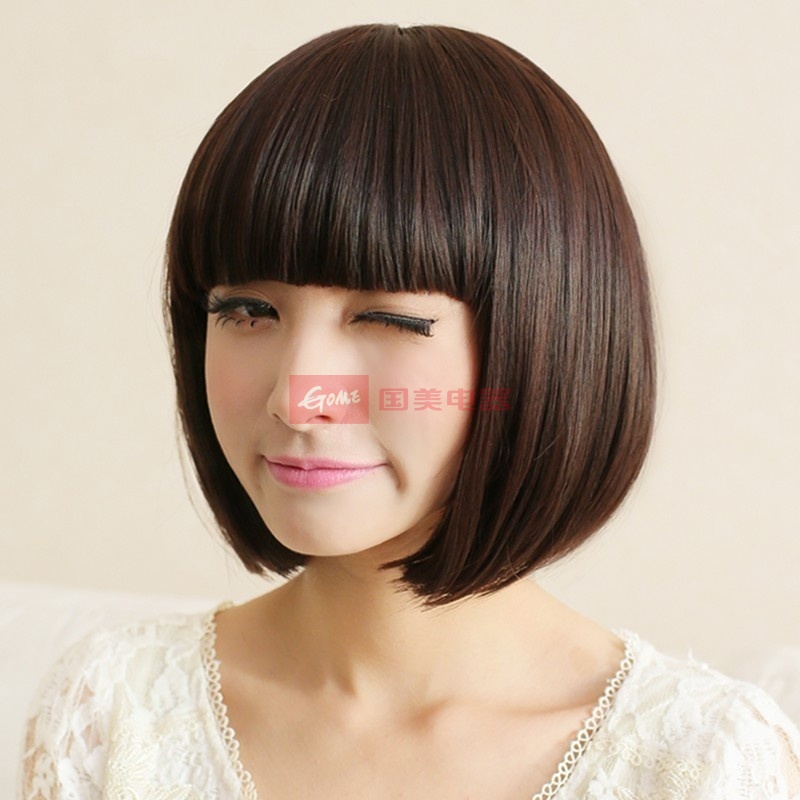 贝丽丝假发 <em>女 </em>短发 蓬松BOBO头 齐刘海 <em>短直</em>