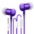 ULDUM  U-120712 入耳式耳机 手机 电脑 耳麦 带话筒(紫色)