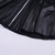 新妈心宝春款素色皮质半身裙 韩版时尚风 前有拉链装饰 内有绒布(100cm)第4张高清大图