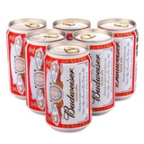 百威 啤酒 330ml/罐*6