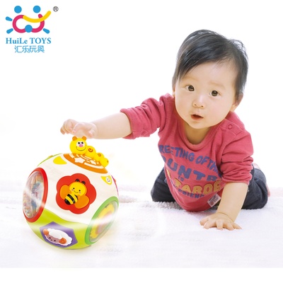 汇乐正品938运动伸展转转球 婴幼儿早教音乐感