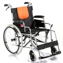 【鱼跃官方旗舰店】鱼跃轮椅车H062 铝合金老人软座 可折叠手动轮椅车 免充气可调节踏板 带手刹