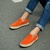 花花公子PLAYBOY 新款时尚潮流韩版男鞋 一脚蹬懒人鞋日常休闲鞋 CX36113(橙色 42)
