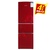 美菱（MeiLing）BCD-206L3BN 206升钢化玻璃三门冰箱（红色）
