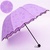 晴雨伞创意雨伞 防晒太阳伞 防紫外线遮阳伞 女士三折晴雨伞(紫色)