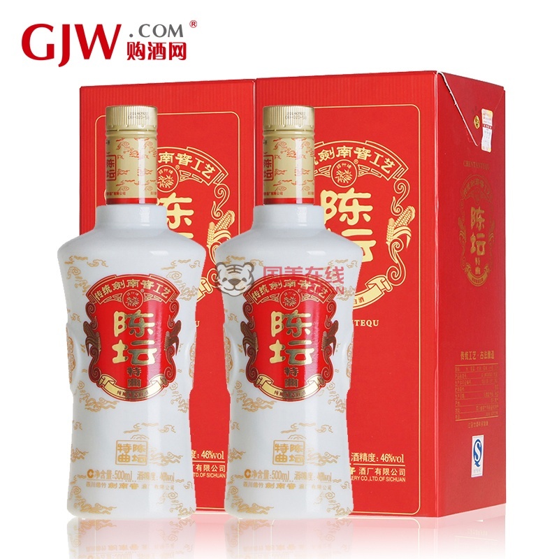 【四川剑南春白酒】46度 剑南春 陈坛 特曲 500ml 型