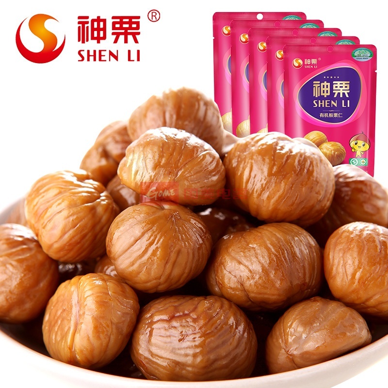 神栗 宽城有机板栗仁特惠装88g*5袋 休闲零食