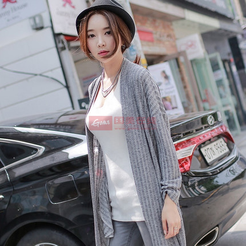 思<em>范思哲</em>思2015秋季新品中长款韩国<em>开衫</em>女韩