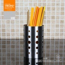 【香港域堡】304不锈钢筷子筒圆孔筷子笼厨具置物架餐具筒OS-6372(17CM高)