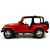 仿真合金越野车模 1：32吉普车 儿童回力玩具车 灯光音乐汽车模型(红色)第3张高清大图