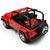 仿真合金越野车模 1：32吉普车 儿童回力玩具车 灯光音乐汽车模型(红色)第4张高清大图
