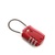 雨花泽（Yuhuaze)TSA钢丝海关锁情侣对装  行李箱箱包密码锁具 出国旅行挂锁 MLJ-96037(红色)第2张高清大图
