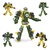 3合1儿童玩具*拼装拼插积木玩具变形机甲战士合体机器人(陆战机甲)