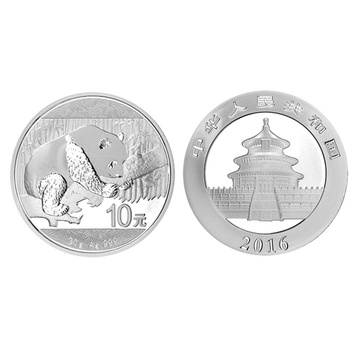 2016年熊猫币(30克银币)