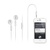 Edifier/漫步者 H180P通用耳机耳塞式 手机线控耳机麦克风重低音(白色)第2张高清大图
