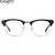 卡莎度(CASATO) 男女款眼镜架平光镜 近视眼镜框可配镜片(黑色)第2张高清大图