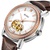 宝梭时尚手表 机械表 机械腕表 奢华男士手表 全自动机械手表(棕皮间玫白面 男款)第5张高清大图
