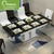 豪迈hovos 可伸缩折叠餐桌 钢化面玻璃餐桌椅组合 简约现代 宜家餐桌 客厅百搭 中小户型家具 1298(定制订金私拍无效)第3张高清大图