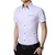 2016夏季新品 时尚都市男士白色斯文短袖衬衫休闲130(白色 M)