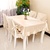 新款餐椅套 欧式餐桌布 桌布台布 仿真丝材料桌椅套新品(香槟色 桌布130*180cm)第2张高清大图