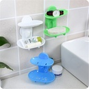 有乐B552镂空吸盘沥水肥皂盒香皂盒创意浴室壁挂式香皂架肥皂架lq1088(蓝色)