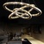 MRP 现代大气客厅水晶餐厅环形LED咖啡厅个性创意吧台酒吧吊灯具(清光 3圈20+40+60)第2张高清大图