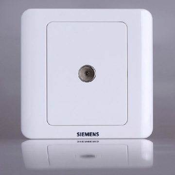 西门子远景雅白单联电视插座