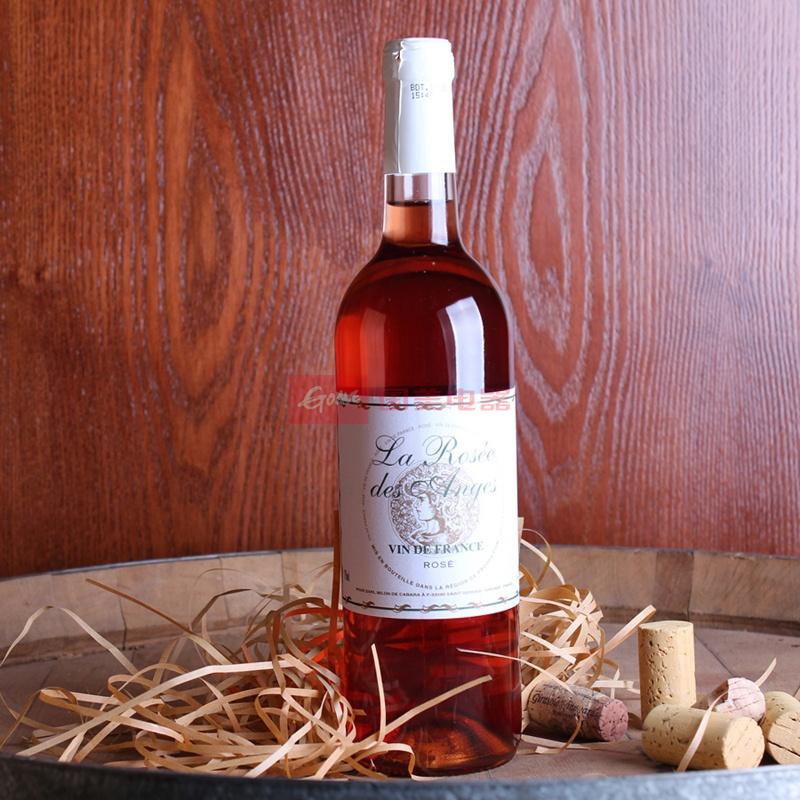 女士美容红酒法国原瓶进口法国桃红天使玫瑰桃红葡萄酒热销单品,浪漫