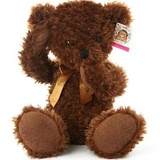 泰迪熊 七夕情人节礼物创意礼品害羞熊毛绒玩具公仔深棕色捂嘴捂耳朵80cm(深棕色)