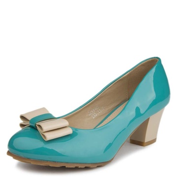 晶锐女款蝴蝶结浅口鞋33160兰色38