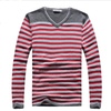 2013秋季新款针织衫男士韩版修身时尚休闲长袖针织衫(红色 M)