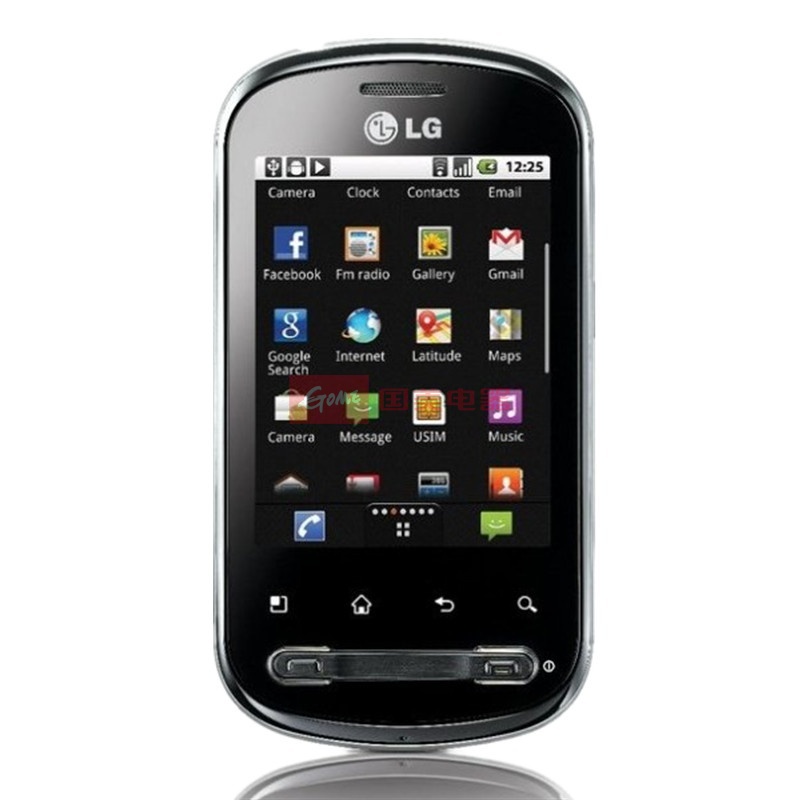 lg p350 3g手机 智能手机 wcdma/gsm( 银色)