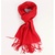 恒源祥  中性中国红羊绒混纺方格加厚保暖围巾
