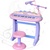 多功能儿童音乐电子琴 可录音放音充电 宝宝弹钢琴玩具*组装(多功能电子琴红蓝颜色随机)