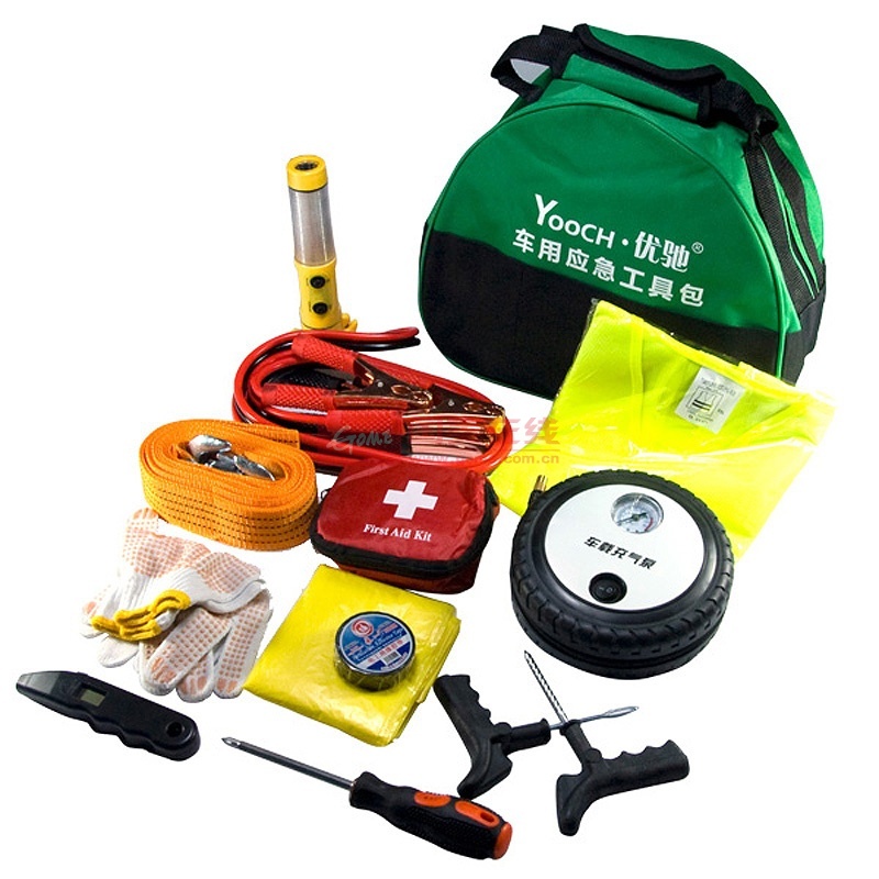 新款优驰 车载应急救援包 自驾游汽车急救维修工具箱套装 车用应急