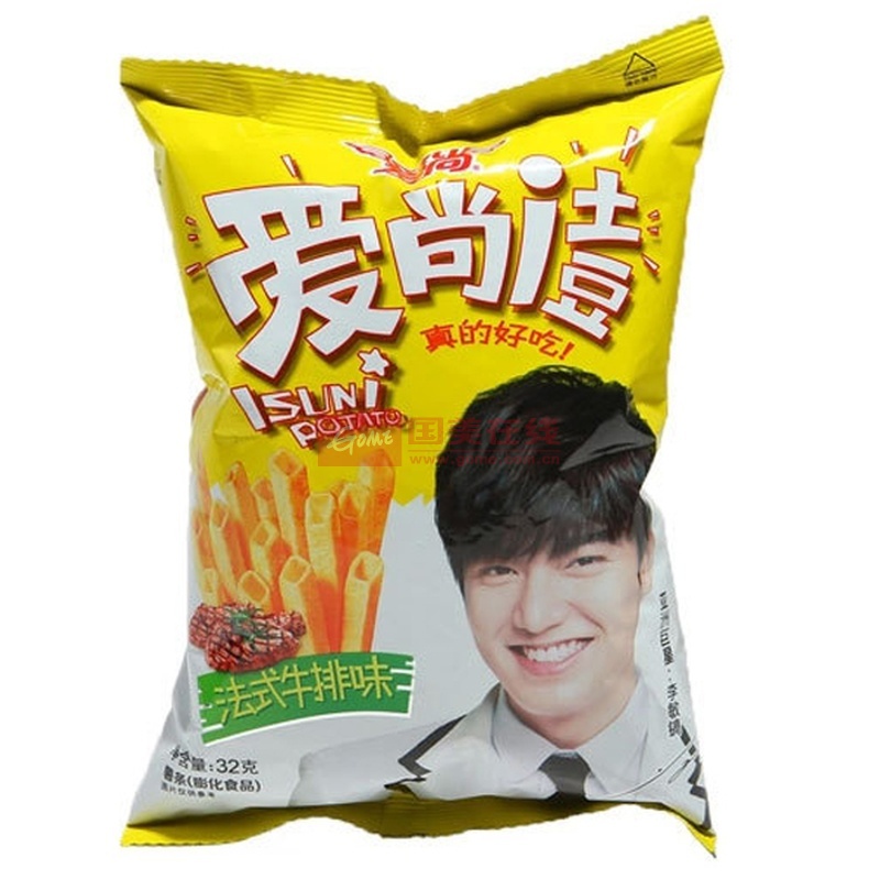 爱尚土豆32g,65g 香焗,烤翅,牛排,番茄 真的好吃!(牛排口味 32g)